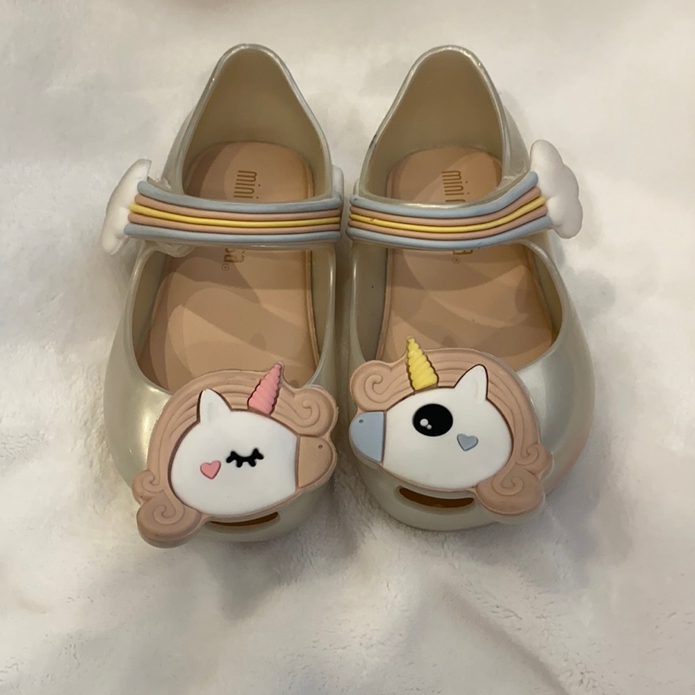 Mini Melissa Kissing Unicorn shoes